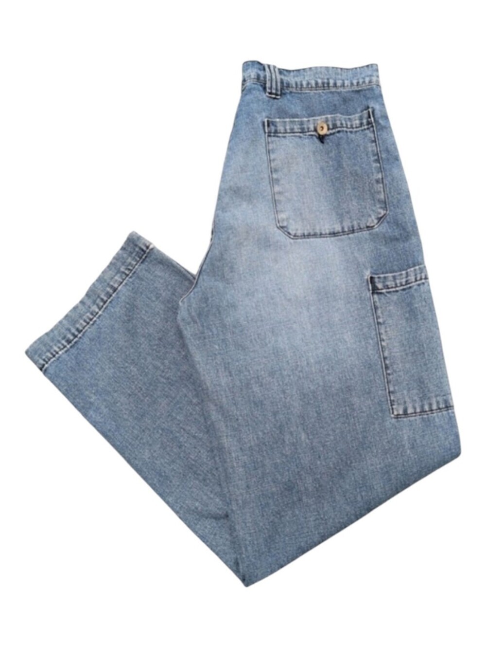 Vintage Express “Seven7” Wide-Leg Button Fly Jeans Women's 34x30